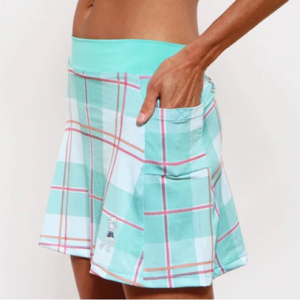 Running skirts Caribbean Plaid Running Skirt Size 4/6